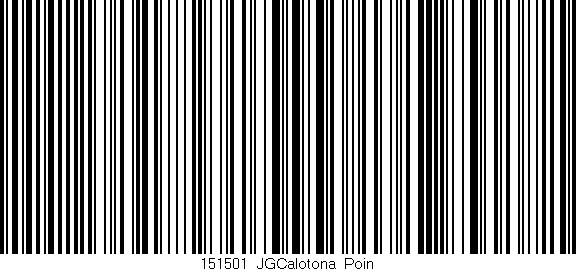 Código de barras (EAN, GTIN, SKU, ISBN): '151501_JGCalotona_Poin'