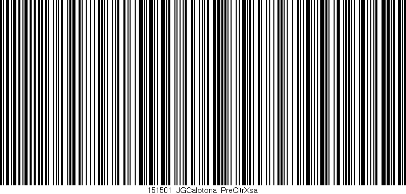 Código de barras (EAN, GTIN, SKU, ISBN): '151501_JGCalotona_PreCitrXsa'