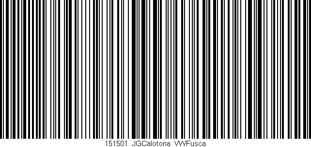 Código de barras (EAN, GTIN, SKU, ISBN): '151501_JGCalotona_VWFusca'