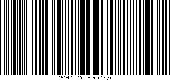 Código de barras (EAN, GTIN, SKU, ISBN): '151501_JGCalotona_Voya'