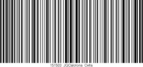 Código de barras (EAN, GTIN, SKU, ISBN): '151503_JGCalotona_Celta'