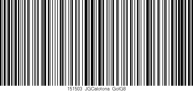 Código de barras (EAN, GTIN, SKU, ISBN): '151503_JGCalotona_GolG8'