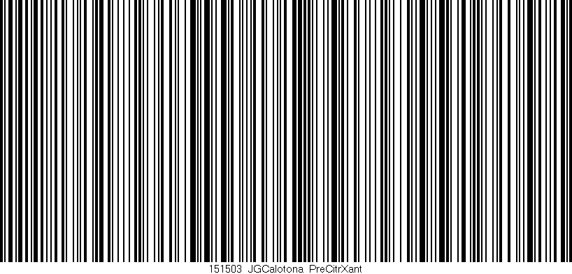Código de barras (EAN, GTIN, SKU, ISBN): '151503_JGCalotona_PreCitrXant'