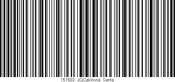 Código de barras (EAN, GTIN, SKU, ISBN): '151503_JGCalotona_Santa'