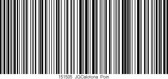 Código de barras (EAN, GTIN, SKU, ISBN): '151505_JGCalotona_Poin'