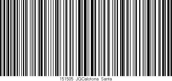 Código de barras (EAN, GTIN, SKU, ISBN): '151505_JGCalotona_Santa'