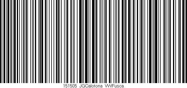 Código de barras (EAN, GTIN, SKU, ISBN): '151505_JGCalotona_VWFusca'