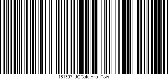 Código de barras (EAN, GTIN, SKU, ISBN): '151507_JGCalotona_Poin'