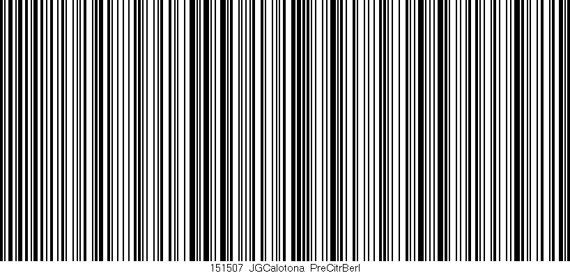 Código de barras (EAN, GTIN, SKU, ISBN): '151507_JGCalotona_PreCitrBerl'