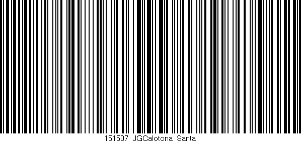 Código de barras (EAN, GTIN, SKU, ISBN): '151507_JGCalotona_Santa'