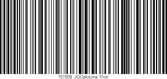 Código de barras (EAN, GTIN, SKU, ISBN): '151509_JGCalotona_Poin'