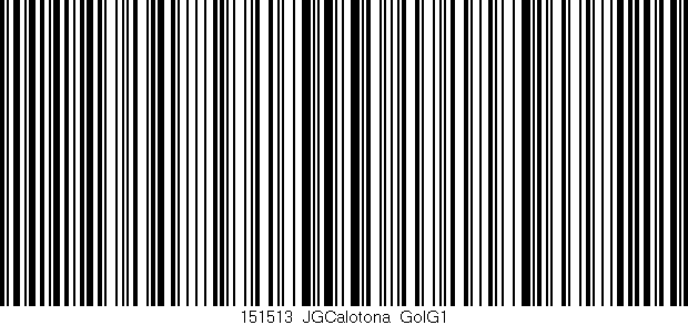 Código de barras (EAN, GTIN, SKU, ISBN): '151513_JGCalotona_GolG1'