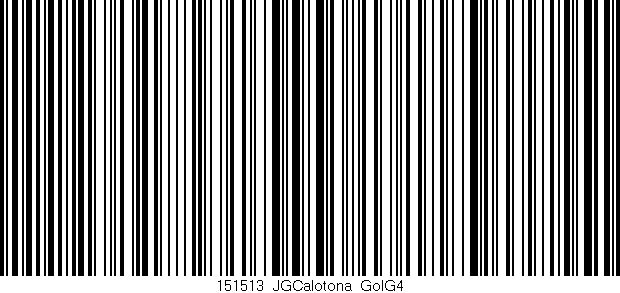 Código de barras (EAN, GTIN, SKU, ISBN): '151513_JGCalotona_GolG4'