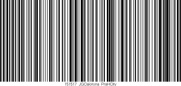Código de barras (EAN, GTIN, SKU, ISBN): '151517_JGCalotona_PraHCity'
