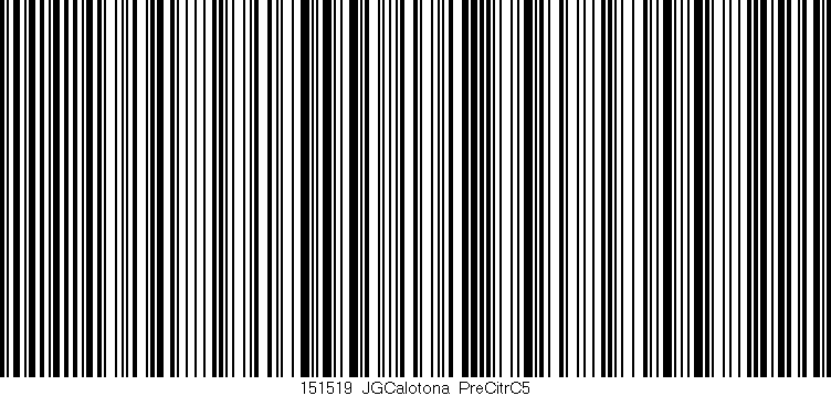 Código de barras (EAN, GTIN, SKU, ISBN): '151519_JGCalotona_PreCitrC5'