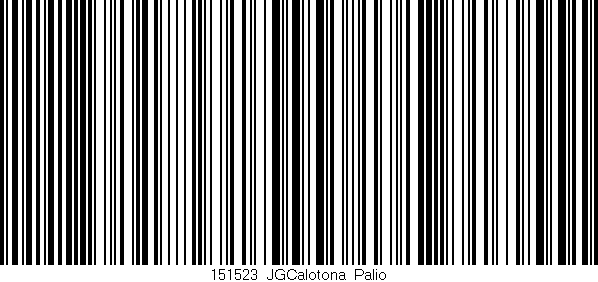 Código de barras (EAN, GTIN, SKU, ISBN): '151523_JGCalotona_Palio'