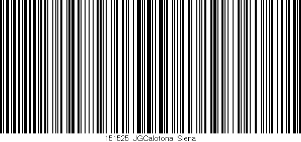 Código de barras (EAN, GTIN, SKU, ISBN): '151525_JGCalotona_Siena'