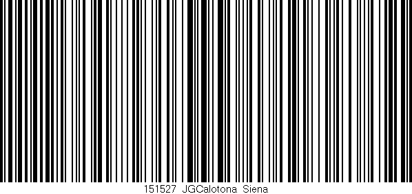 Código de barras (EAN, GTIN, SKU, ISBN): '151527_JGCalotona_Siena'