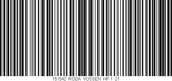 Código de barras (EAN, GTIN, SKU, ISBN): '151542_RODA_VOSSEN_HF-1_21'