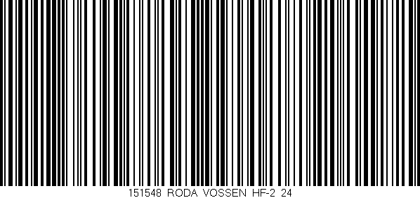 Código de barras (EAN, GTIN, SKU, ISBN): '151548_RODA_VOSSEN_HF-2_24'