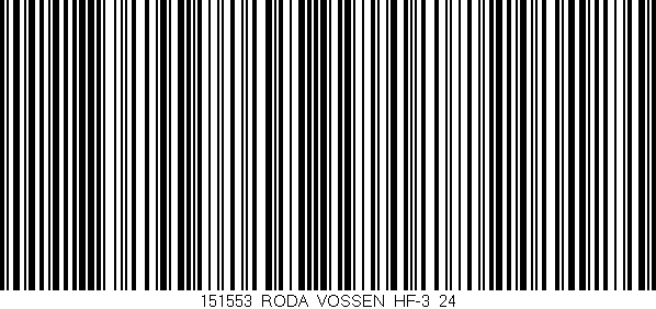 Código de barras (EAN, GTIN, SKU, ISBN): '151553_RODA_VOSSEN_HF-3_24'