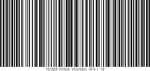 Código de barras (EAN, GTIN, SKU, ISBN): '151554_RODA_VOSSEN_VFS-1_19'