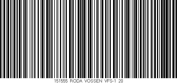 Código de barras (EAN, GTIN, SKU, ISBN): '151555_RODA_VOSSEN_VFS-1_20'