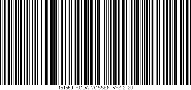 Código de barras (EAN, GTIN, SKU, ISBN): '151559_RODA_VOSSEN_VFS-2_20'