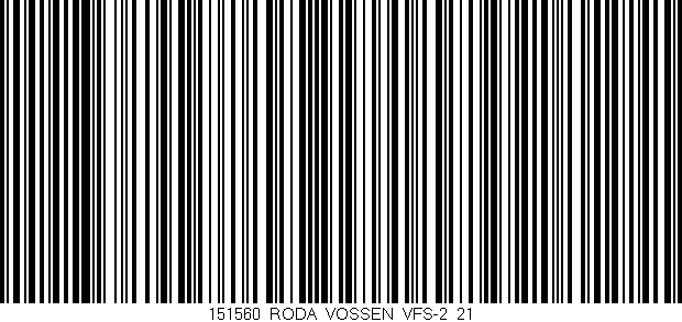 Código de barras (EAN, GTIN, SKU, ISBN): '151560_RODA_VOSSEN_VFS-2_21'