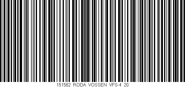 Código de barras (EAN, GTIN, SKU, ISBN): '151562_RODA_VOSSEN_VFS-4_20'