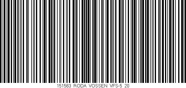 Código de barras (EAN, GTIN, SKU, ISBN): '151563_RODA_VOSSEN_VFS-5_20'