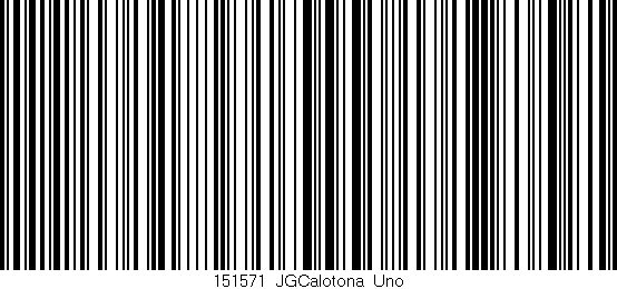 Código de barras (EAN, GTIN, SKU, ISBN): '151571_JGCalotona_Uno'