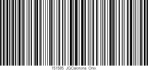 Código de barras (EAN, GTIN, SKU, ISBN): '151585_JGCalotona_Onix'