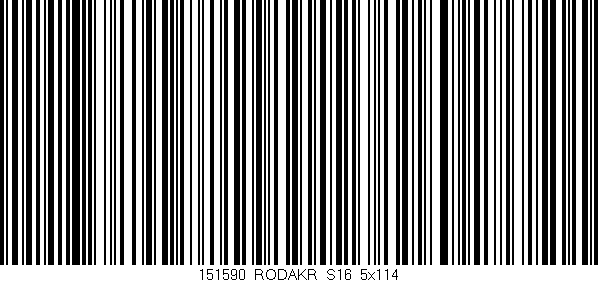 Código de barras (EAN, GTIN, SKU, ISBN): '151590_RODAKR_S16_5x114'