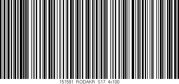 Código de barras (EAN, GTIN, SKU, ISBN): '151591_RODAKR_S17_4x100'