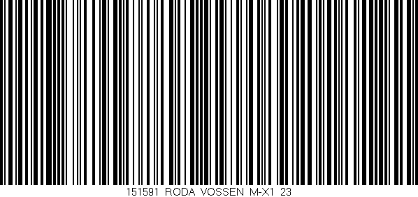 Código de barras (EAN, GTIN, SKU, ISBN): '151591_RODA_VOSSEN_M-X1_23'