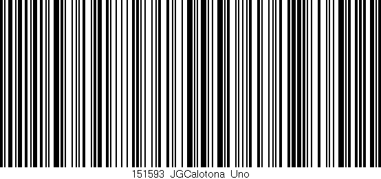 Código de barras (EAN, GTIN, SKU, ISBN): '151593_JGCalotona_Uno'