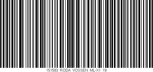 Código de barras (EAN, GTIN, SKU, ISBN): '151593_RODA_VOSSEN_ML-X1_19'