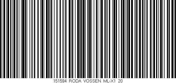 Código de barras (EAN, GTIN, SKU, ISBN): '151594_RODA_VOSSEN_ML-X1_20'