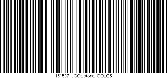 Código de barras (EAN, GTIN, SKU, ISBN): '151597_JGCalotona_GOLG5'