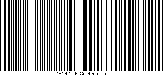 Código de barras (EAN, GTIN, SKU, ISBN): '151601_JGCalotona_Ka'