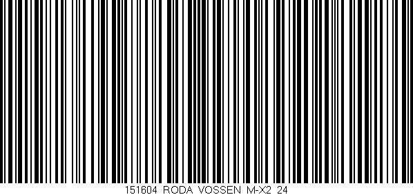 Código de barras (EAN, GTIN, SKU, ISBN): '151604_RODA_VOSSEN_M-X2_24'