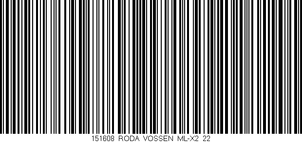 Código de barras (EAN, GTIN, SKU, ISBN): '151608_RODA_VOSSEN_ML-X2_22'