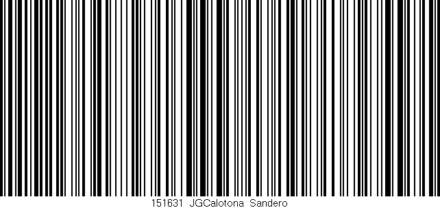 Código de barras (EAN, GTIN, SKU, ISBN): '151631_JGCalotona_Sandero'