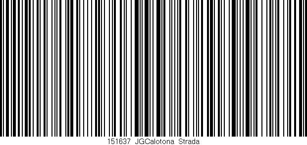 Código de barras (EAN, GTIN, SKU, ISBN): '151637_JGCalotona_Strada'