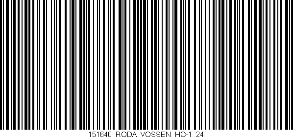 Código de barras (EAN, GTIN, SKU, ISBN): '151640_RODA_VOSSEN_HC-1_24'