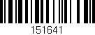 Código de barras (EAN, GTIN, SKU, ISBN): '151641'