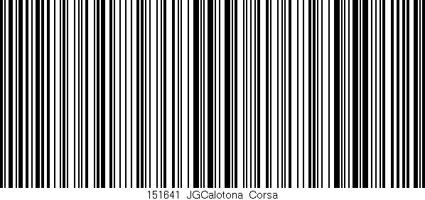 Código de barras (EAN, GTIN, SKU, ISBN): '151641_JGCalotona_Corsa'