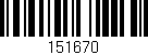 Código de barras (EAN, GTIN, SKU, ISBN): '151670'