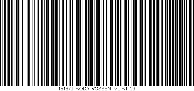 Código de barras (EAN, GTIN, SKU, ISBN): '151670_RODA_VOSSEN_ML-R1_23'
